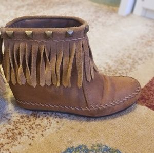 Women's wedge boots
